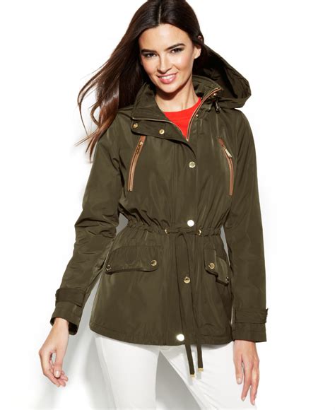 michael kors rain jacket blush|Michael Kors anorak rain jacket.